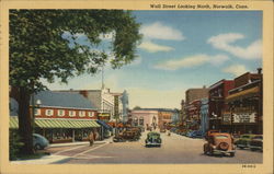 Wall Street, looking North Postcard