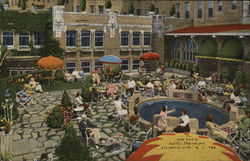 The Patio, Hotel Traymore Postcard