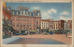 Rockwell House, Glen and Warren Streets Postcard