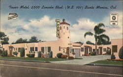 Tower Motel Santa Monica, CA Postcard Postcard Postcard