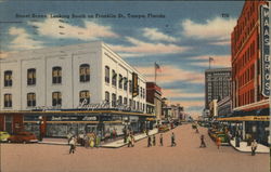 Street Scene, Looking South on Franklin St. Tampa, FL Postcard Postcard Postcard