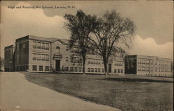 High and Practical Art Schools Laconia, NH Postcard Postcard Postcard