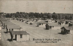 Boothby's Motor Camps Postcard