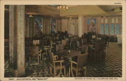 Old Faithful Inn "Bear Pit" Postcard