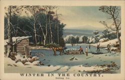 Winter In the Country - Getting Ice Boston, MA Postcard Postcard Postcard