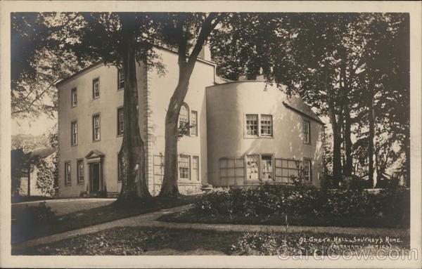 Greta Hall Southey's home Keswick, England Cumbria Postcard