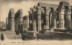 Luxor - The Temple Egypt Africa Postcard Postcard