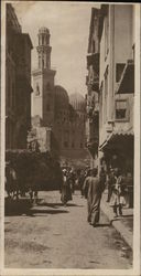 Mosque in a Native Quarters Cairo, Egypt Africa Postcard Postcard