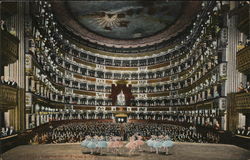 Napoli - interno dei teatro Naples, Italy Postcard Postcard