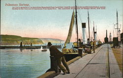 Folkestone Harbor Kent, England Postcard Postcard