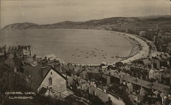 General View, Llandudno Bay Wales Postcard Postcard Postcard