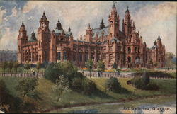 Art Galleries, Glasgow Postcard