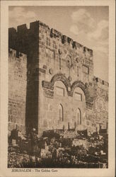 Jerusalem - The Golden Gate Israel Middle East Postcard Postcard