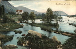 Scenic View Sondfjord, Norway Postcard Postcard