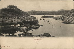 General View Egersund, Norway Postcard Postcard