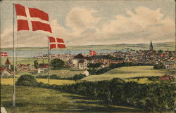 Flag of Denmark Postcard