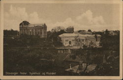 Stavanger Teater, Sykehus og Norway Postcard Postcard