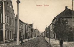 Langgaten, Sandnes Norway Postcard Postcard