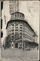 Bank of Boston and North Diagonal Buenos Aires, Argentina Postcard Postcard