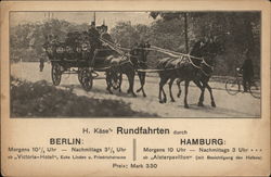 Rundfahrten - Berlin Hamburg Germany Postcard Postcard Postcard