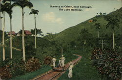 Scenery at Cristo, near Santiago, The Cuba Railroad Postcard Postcard