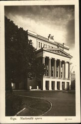 National Opera Riga, Latvia Eastern Europe Postcard Postcard