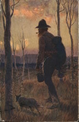 Swagman in Australia Postcard Postcard