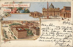 Quirinal Grand Hotel Rome, Italy Postcard Postcard