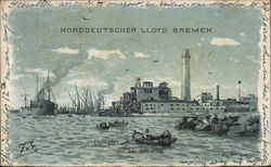 North German Lloyd Bremen Postcard