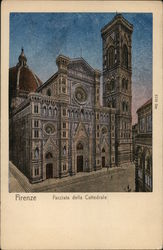 Facciata della Cattedrale Firenze, Italy Postcard Postcard