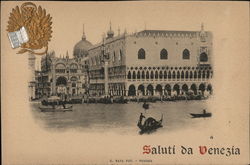 Saluti da Venezia / Greetings from Venice Italy Postcard Postcard