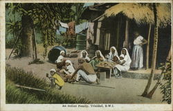 An Indian Family Trinidad Caribbean Islands Postcard Postcard Postcard