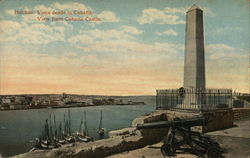 View from Cabana Castle Havana, Cuba Postcard Postcard