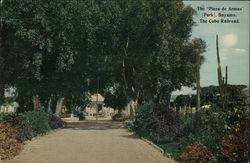 The Plaza de Armas Park, The Cuba Railroad Postcard