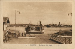 Bizerte - Le Bac et les Quais Tunisia Africa Postcard Postcard