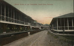 Street Scene at Las Cascadas Canal Zone, Panama Postcard Postcard