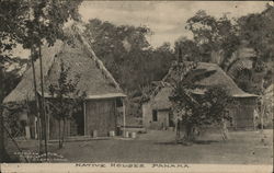 Native Houses Panama Postcard Postcard