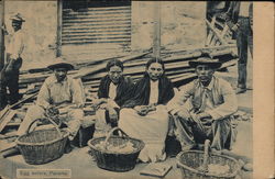 Egg Sellers Panama Postcard