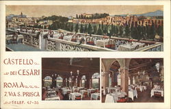 Castello dei Cesari Ristorante Rome, Italy Postcard Postcard