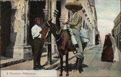 A Mexican Milkman Mexico Postcard Postcard