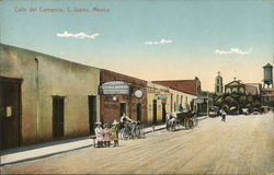 Commerce Street Juarez, Mexico Postcard Postcard