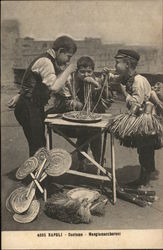 Costume - Mangiamaccheroni Naples, Italy Postcard Postcard