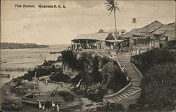 Fish Market, Mombasa B.E.A. Kenya Africa Postcard Postcard