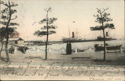 View of a harbor Postcard