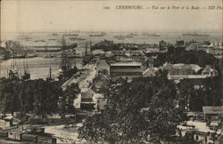 Cherbourg - L'ue Sur le port el la rode - ND Postcard