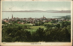 Largs from the southeast Scotland Postcard Postcard