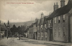 High Street and Clock Tower Postcard