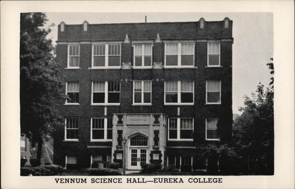 Vennum Science Hall-Eureka College Illinois Postcard