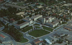 Aerial View of the State Capital Santa Fe, NM Postcard Postcard Postcard