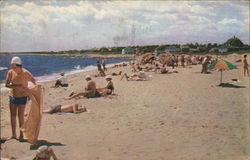 Beach and Bathers Nantasket Beach, MA Postcard Postcard Postcard